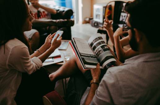 Photo of a group of people working together